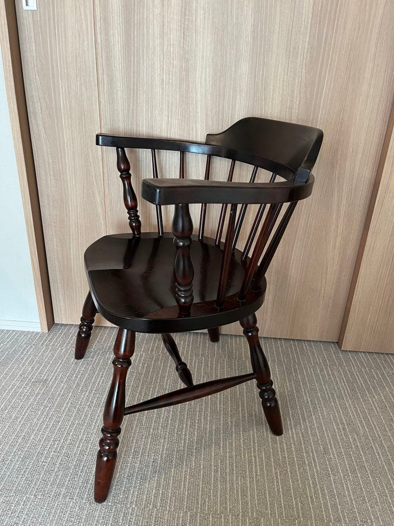 【松本民芸家具】キャプテンチェア　ダークブラウン和製ビンテージ