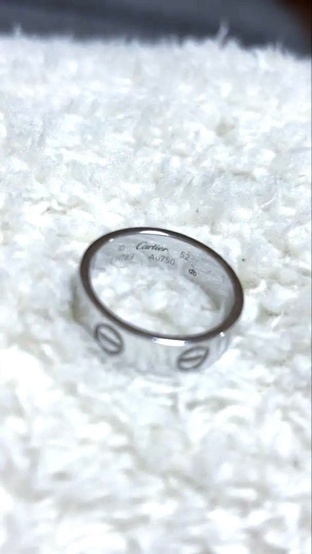 カルティエ ラブリング ラブ 52号 750 ホワイトゴールド WG