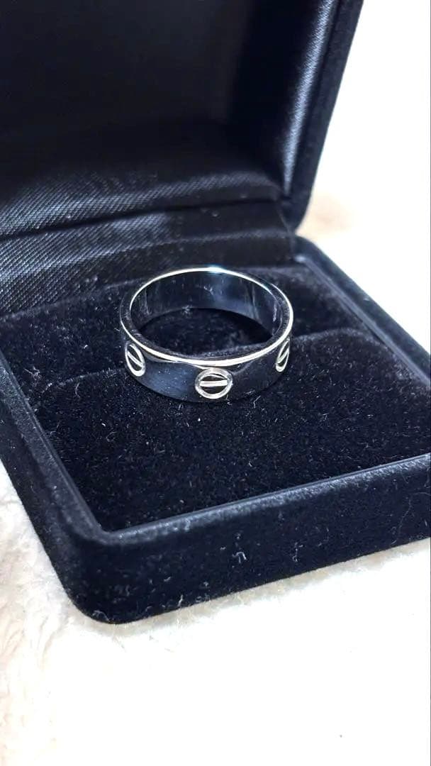 カルティエ ラブリング ラブ 52号 750 ホワイトゴールド WG