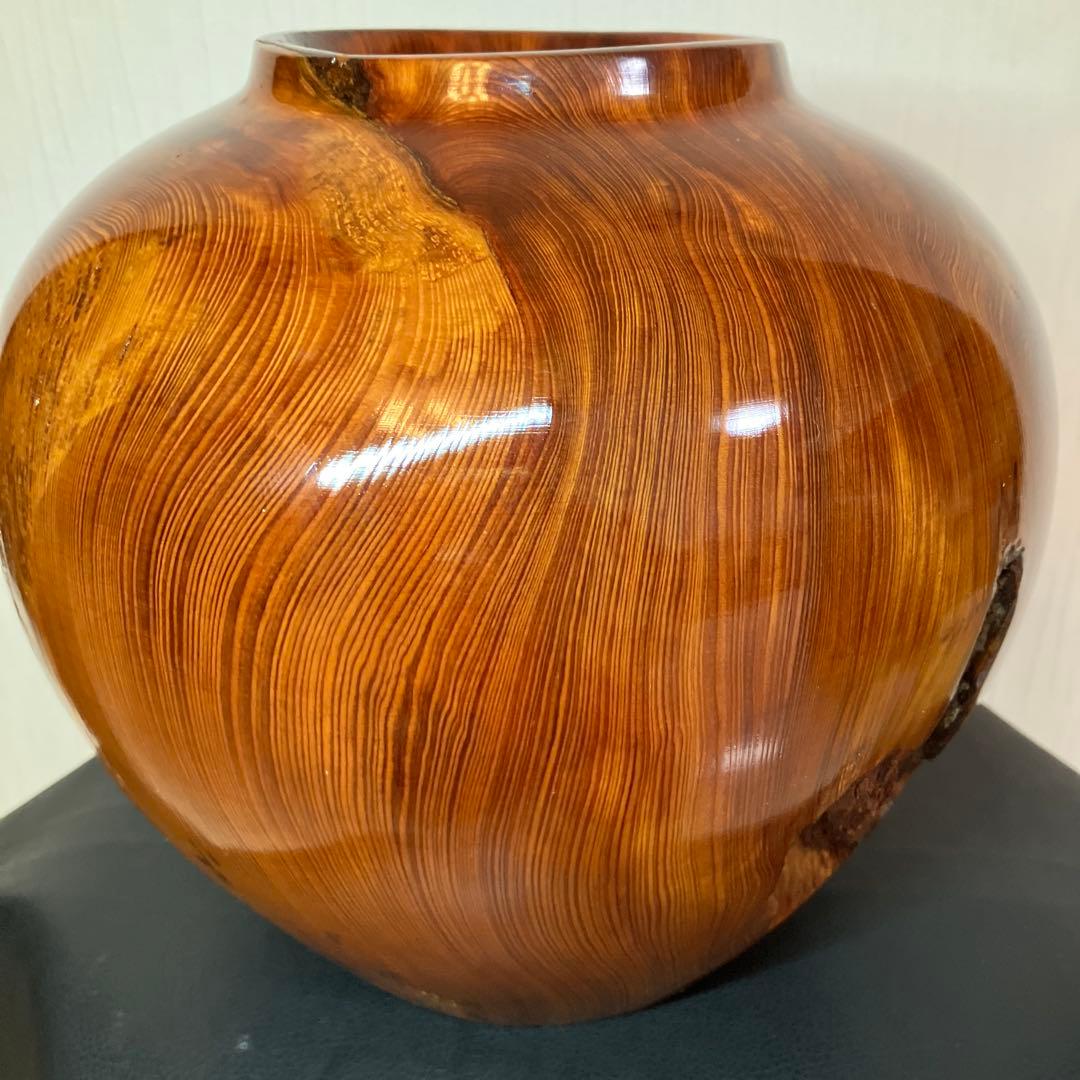 美品　希少材　屋久杉　屋久杉壺　屋久杉工芸品　世界遺産　年代物