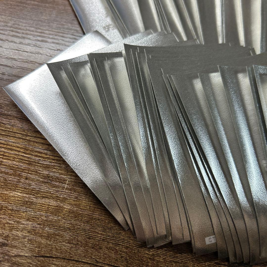 遊戯王　公式　スリーブ 72枚　初期ロゴ メタリックシルバー　未使用品