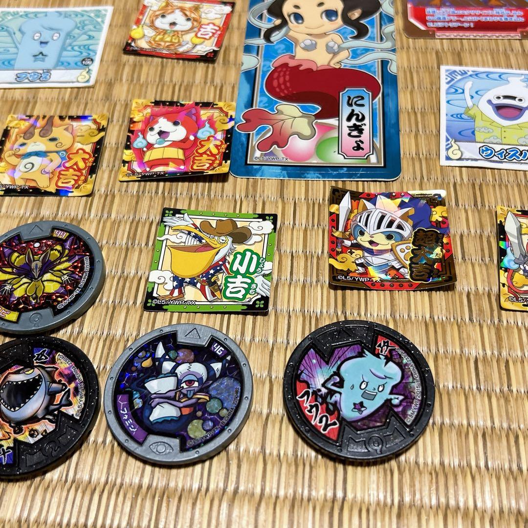 妖怪ウォッチ　妖怪メダル　メダル　シール　カード　62点セット