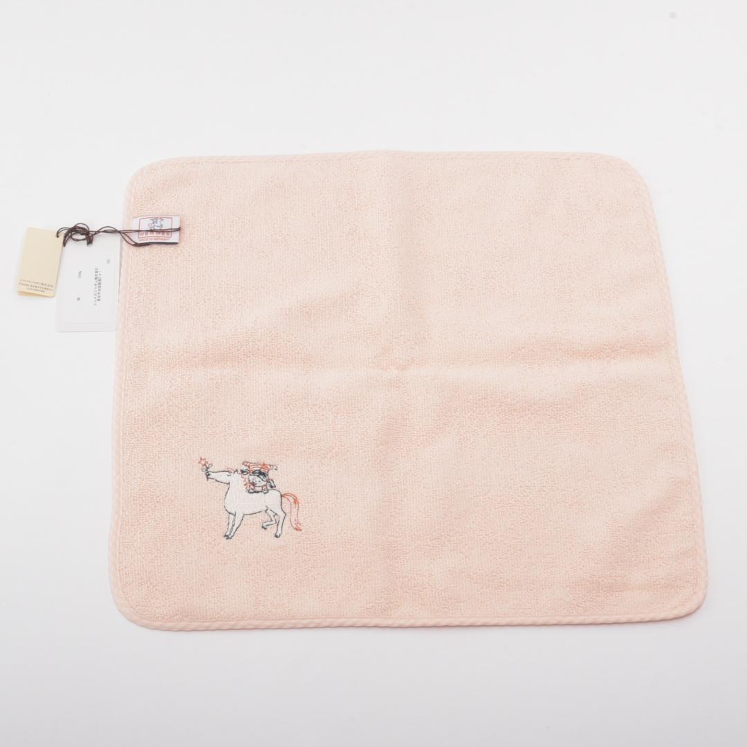 新品 エルメス ハンドタオル カレ カブリオル メロン ピンク コットン 箱付き