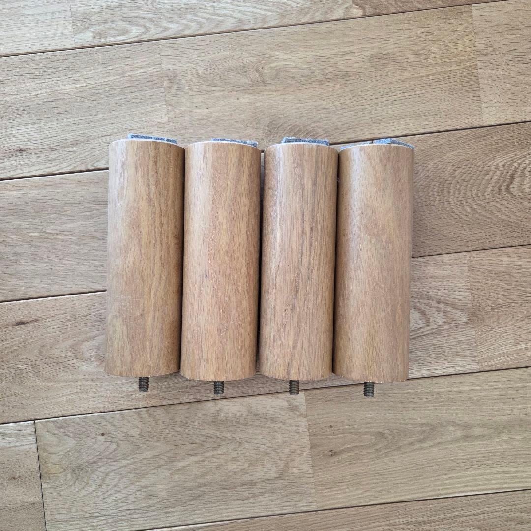 無印良品　ベッドフレーム・ヘッドボード付・セミダブル・オーク