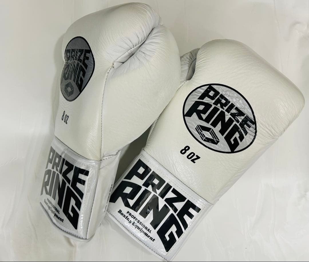 プライズリング　ボクシンググローブ　本革製　プロ試合用8oz