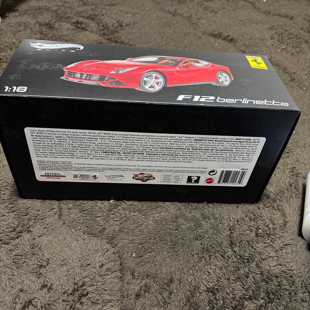 1/18 マテル ホットウィール フェラーリ F12 レッド 京商 オートアート