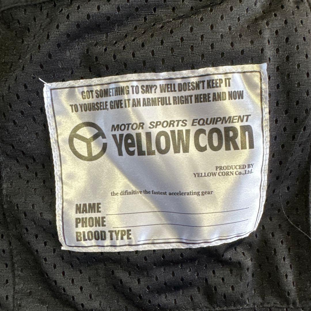 【良品】イエローコーン　YeLLOW CORN　メッシュジャケット LL 黒刺繍