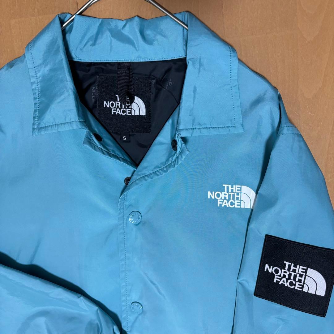 THE NORTH FACE コーチジャケット S 水色 撥水 アウター 極美品
