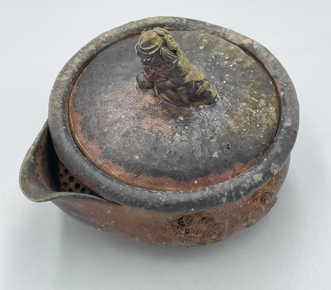 備前焼　鐘馗様　獅子　宝瓶