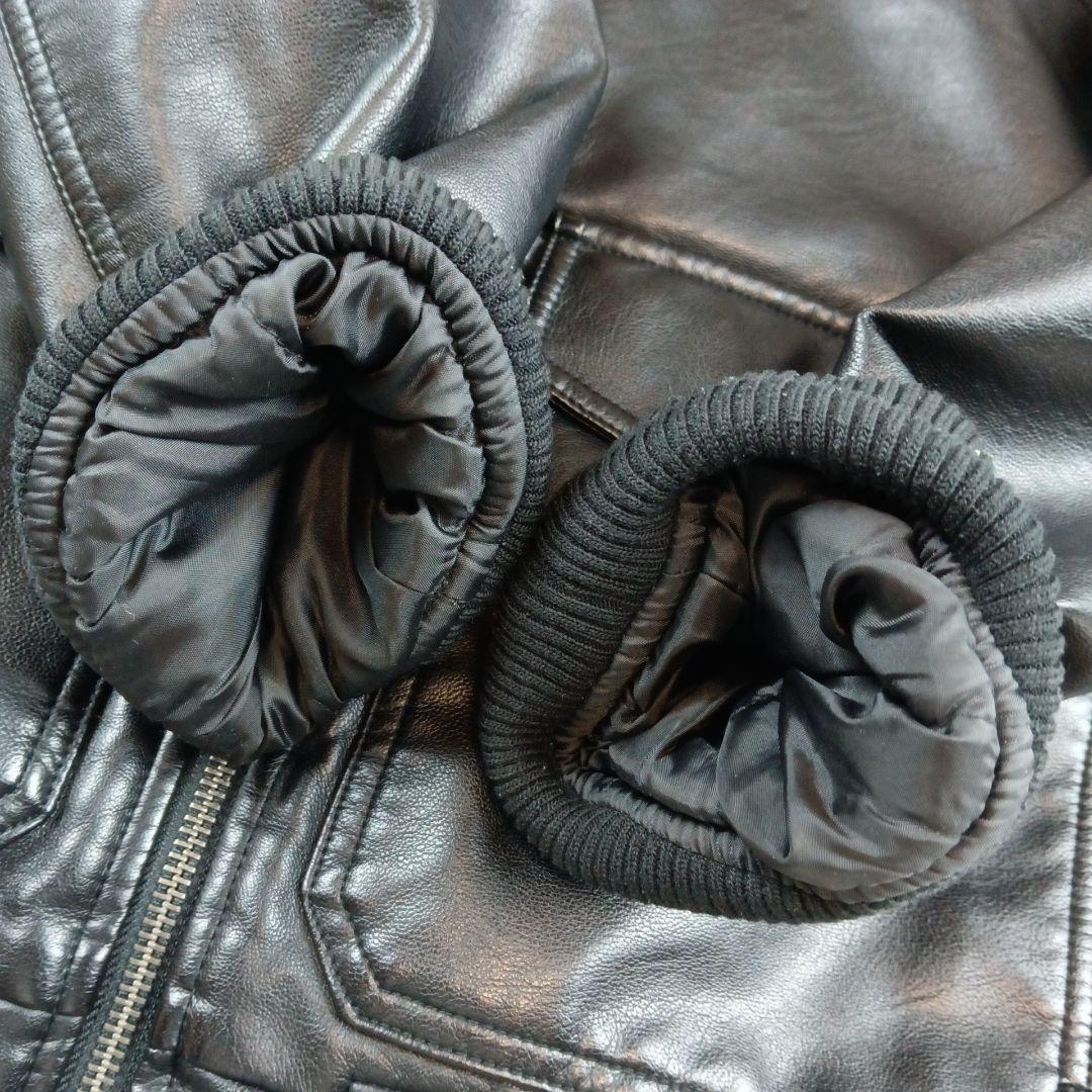 リーバイス レザージャケット A-2 フライトジャケット フェイクレザー 黒 S