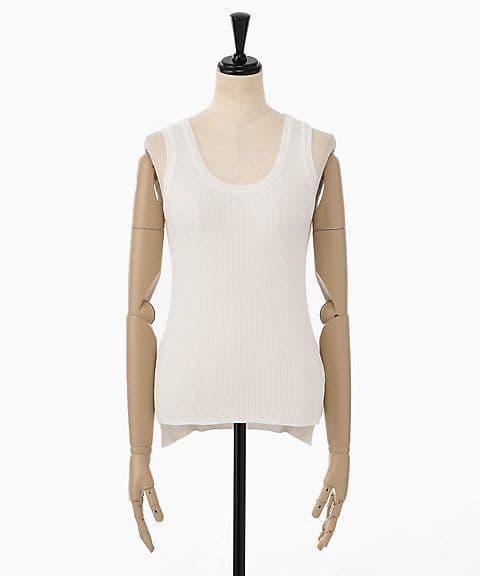 トップス AURALEE HIGH GAUGE RIB KNIT TANK