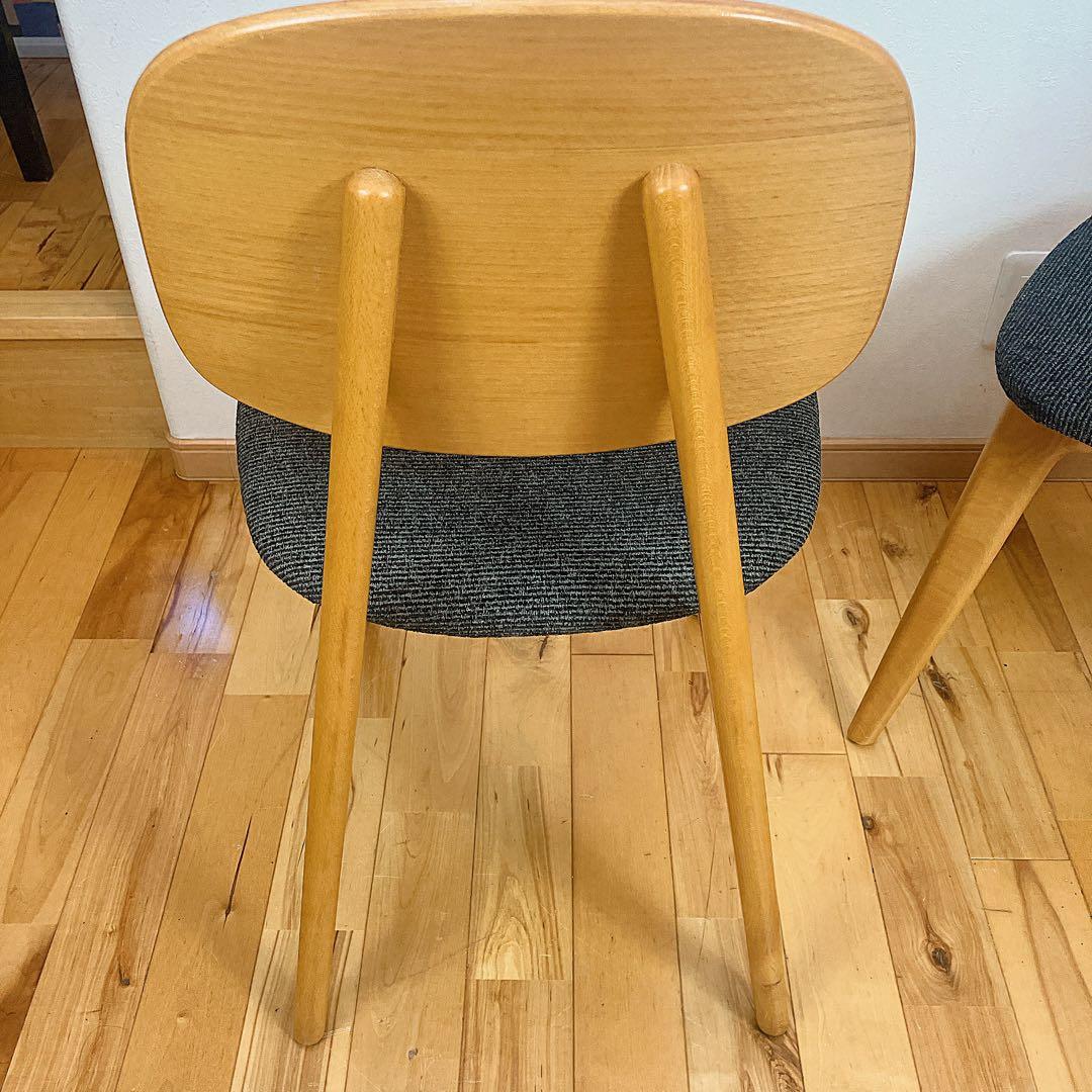 美品　QUON/クオン　プラム　ダイニングチェア2脚　椅子