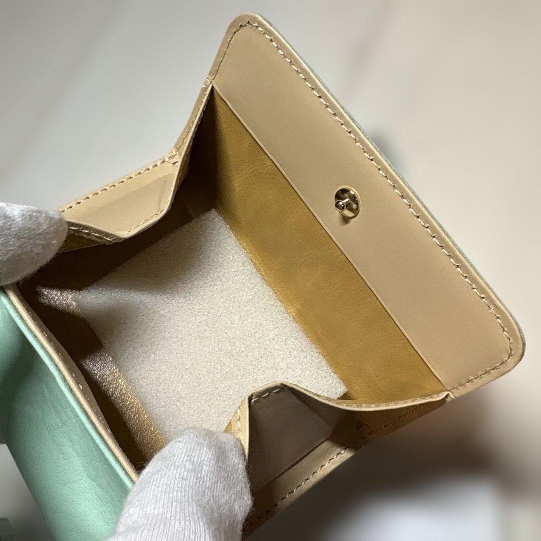 未使用 kitamura 二つ折り財布 ウォレット　財布　キタムラ　グリーン