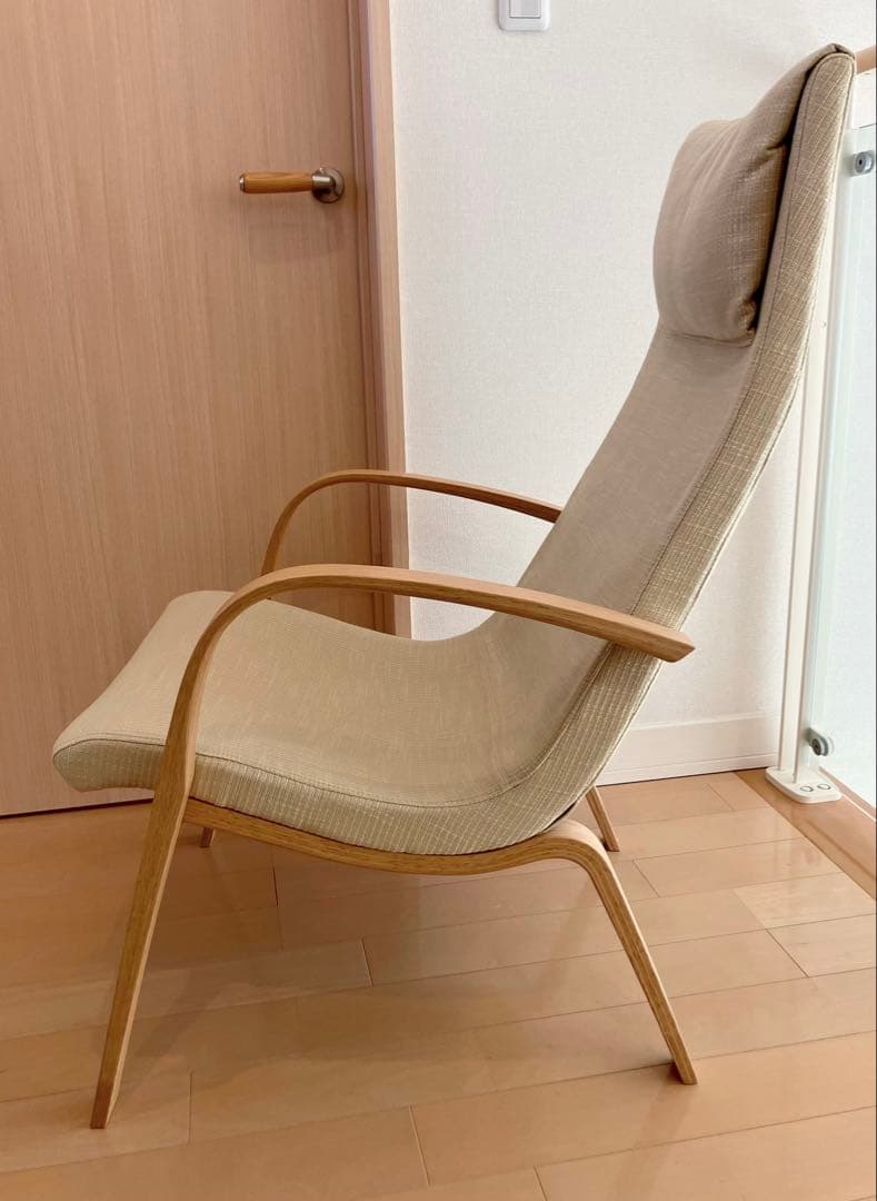 ベージュ ハイバックチェア　カンディハウス