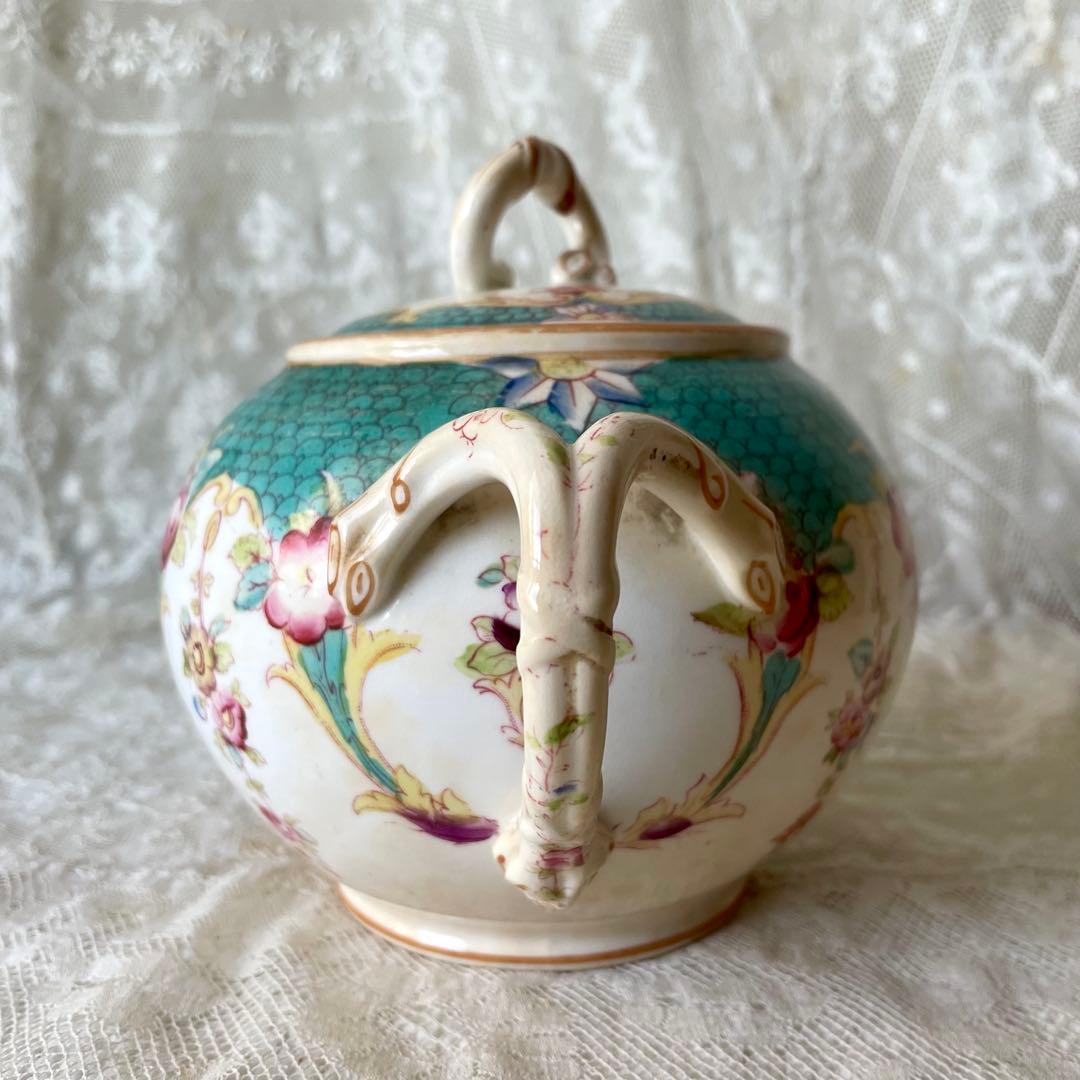 サルグミンヌミントン　シュクリエ　シュガーポット　フランスアンティーク