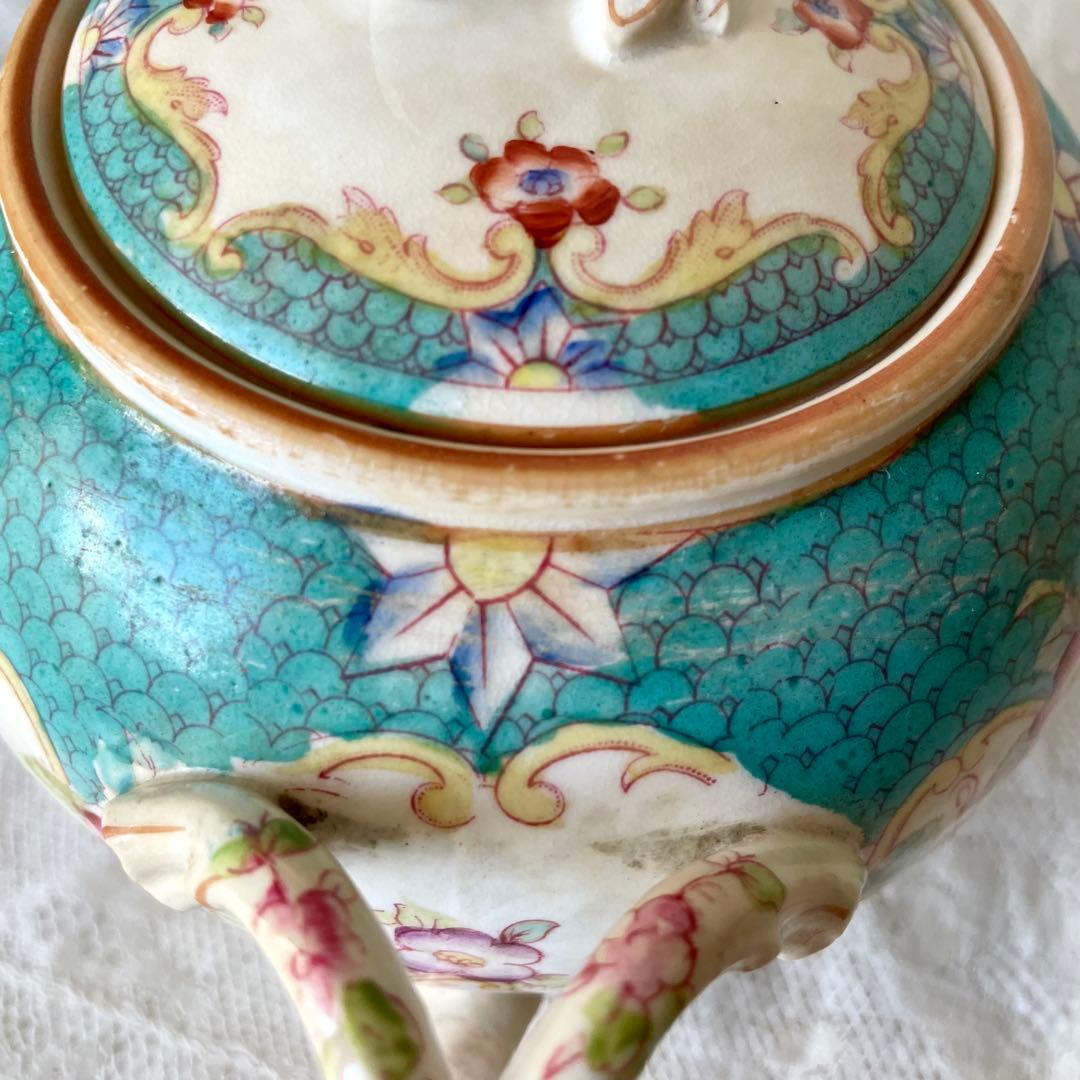 サルグミンヌミントン　シュクリエ　シュガーポット　フランスアンティーク