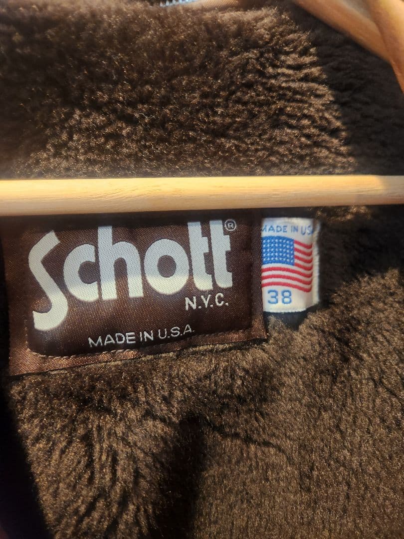 ショット USA製 ボアライナー付き シングル ライダースジャケット レザー