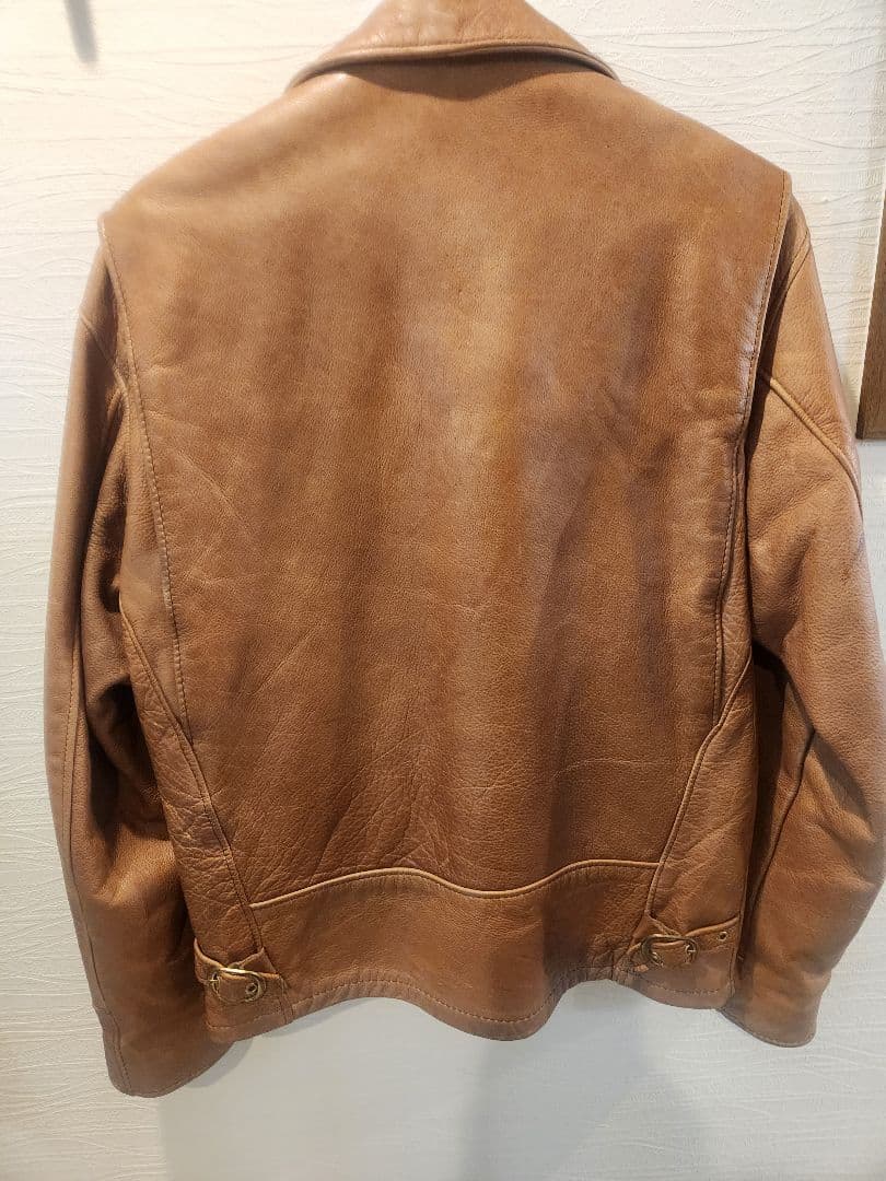 ショット USA製 ボアライナー付き シングル ライダースジャケット レザー