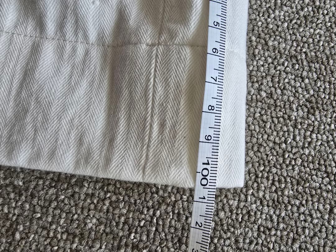 アットラスト ヘリンボーントラウザー36 ブッチャープロダクツ ズボン ホワイト