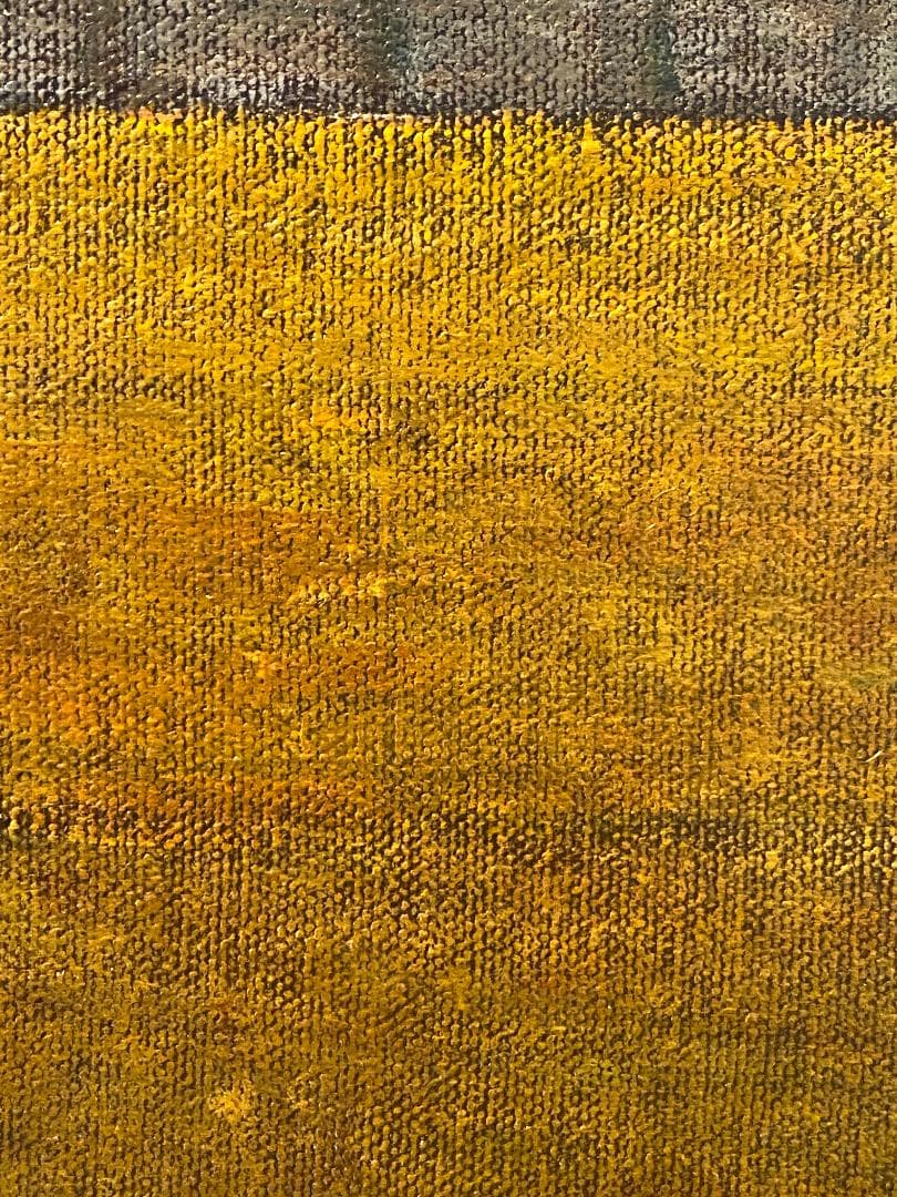 「真作」中山爾郎「シャルトル 麦秋」風景画　油彩画　額装　サイン有り　F6号