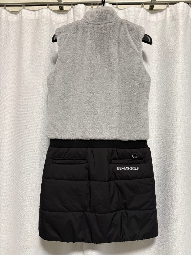 BEAMS GOLF ORANGE LABEL 中綿ボア ドッキング ワンピース