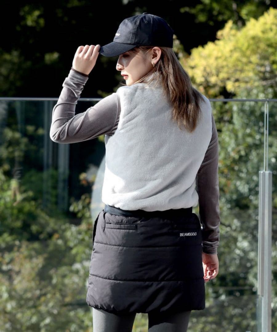 BEAMS GOLF ORANGE LABEL 中綿ボア ドッキング ワンピース