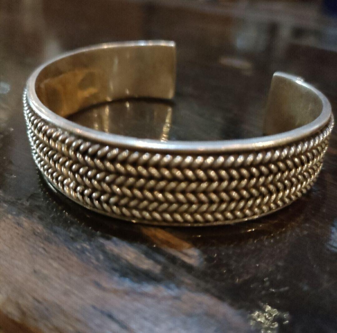 タイスターリングシルバー 60g バングル 未使用 シルバー925