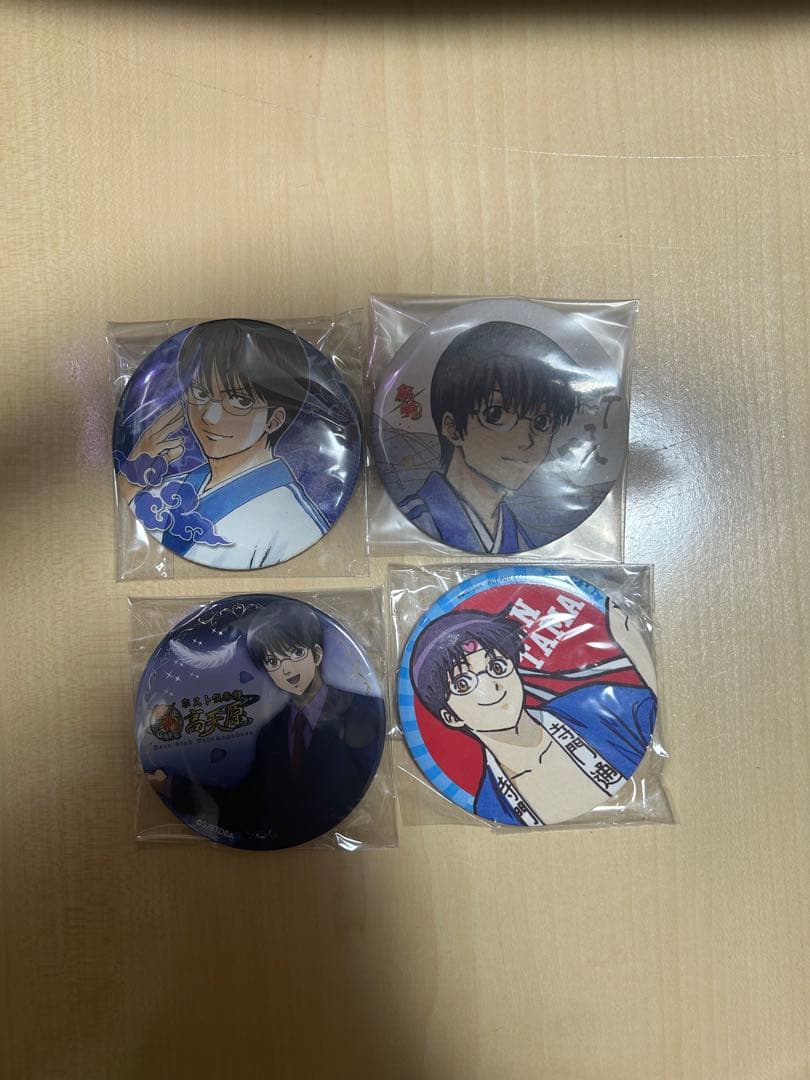 銀魂 缶バッジセット　志村新八　志村妙