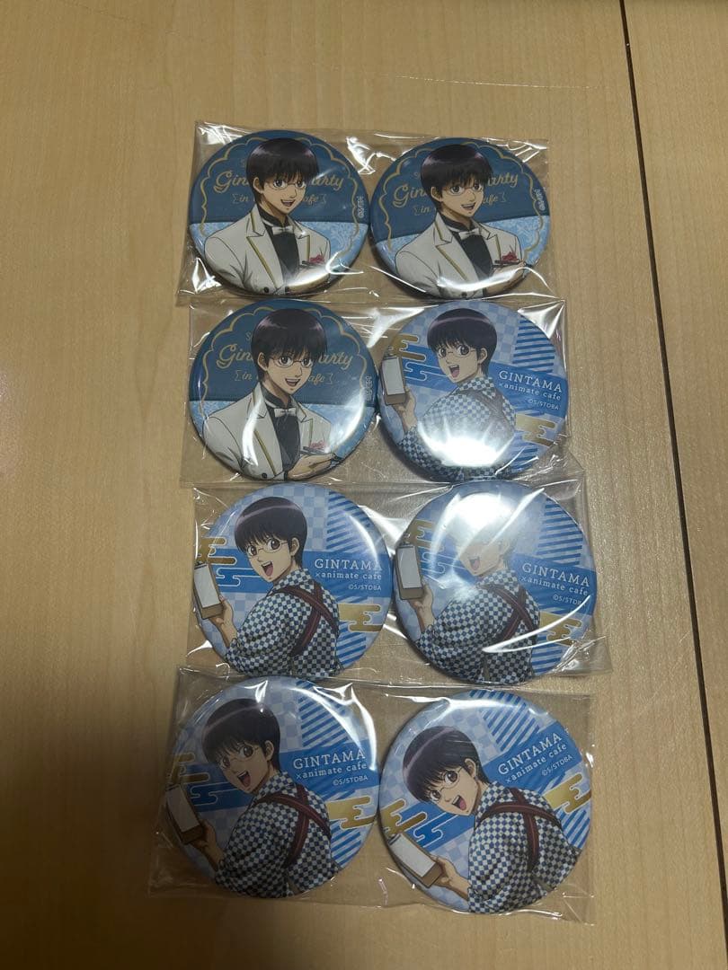 銀魂 缶バッジセット　志村新八　志村妙