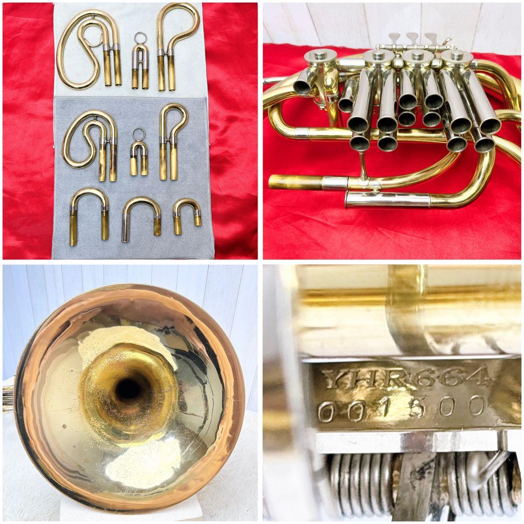 YAMAHA ヤマハ YHR-664 フルダブルホルン マウスピース付き