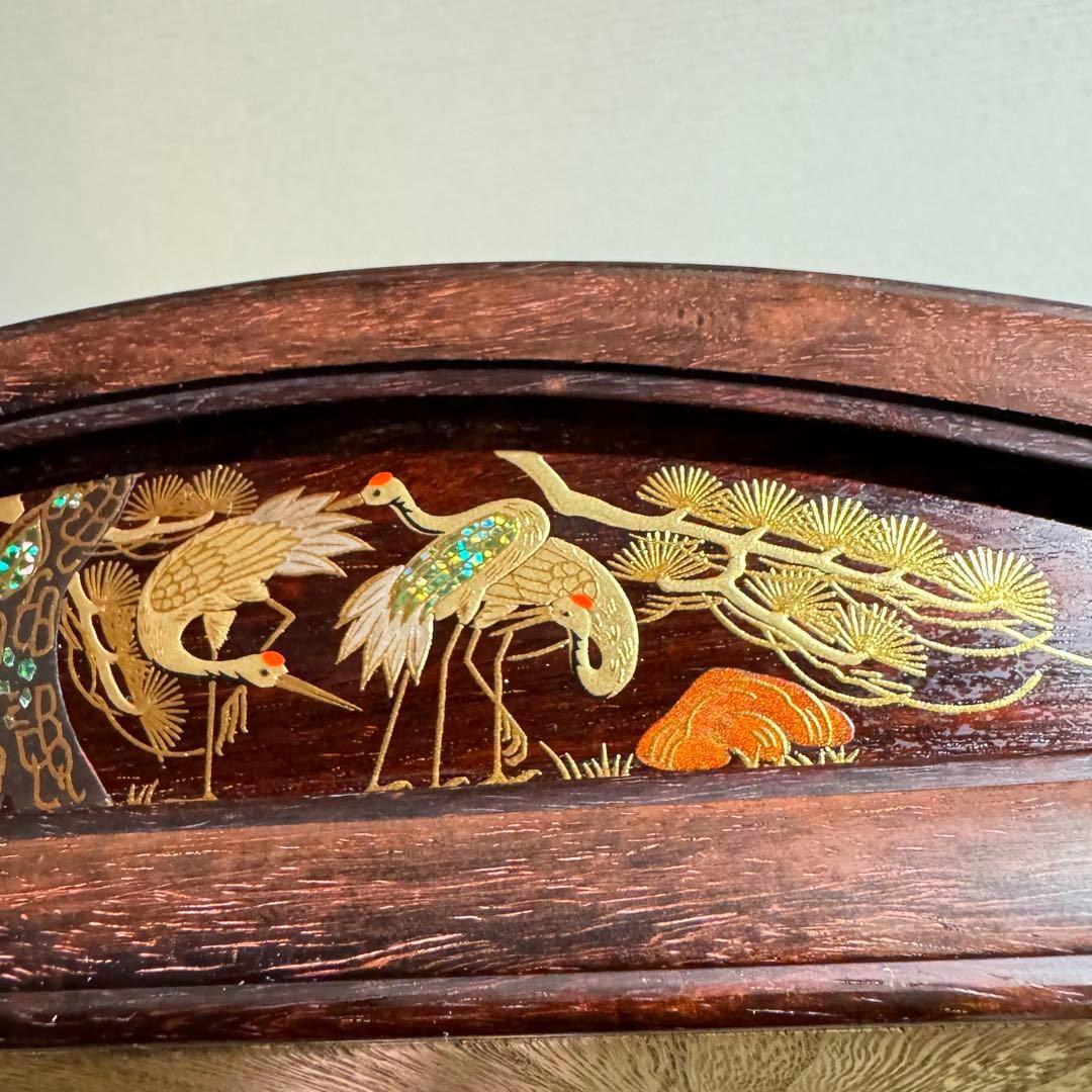 高級　箏　琴　綾杉彫　くり甲　透かし玉縁包み　山田流　蒔絵　螺鈿　13弦　ケース