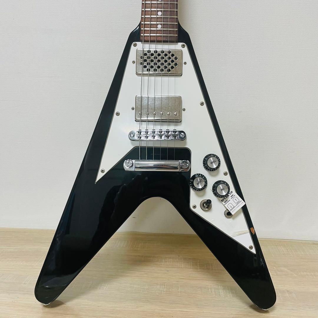 グラスルーツ GR-FV-32 スピーカー内蔵 エレキギターフライングV 希少品