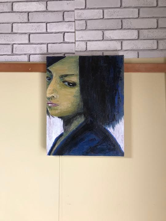 油彩画 「眼差し2」