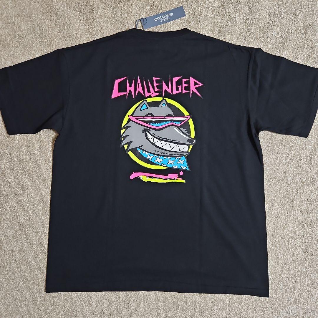 【CHALLENGER】NEON WOLF Tシャツ Black（XL）