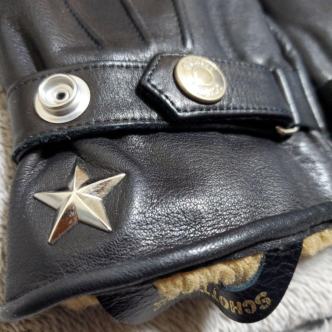 【美品土日最終超特価】Schott ワンスター レザーグローブ 革手袋 Lサイズ