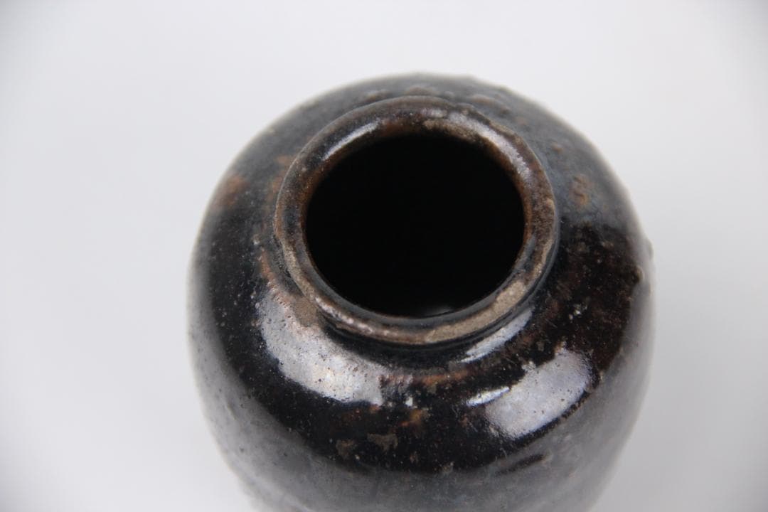 唐物 中国美術 宋代 　茶入　仕覆　箱付 M105