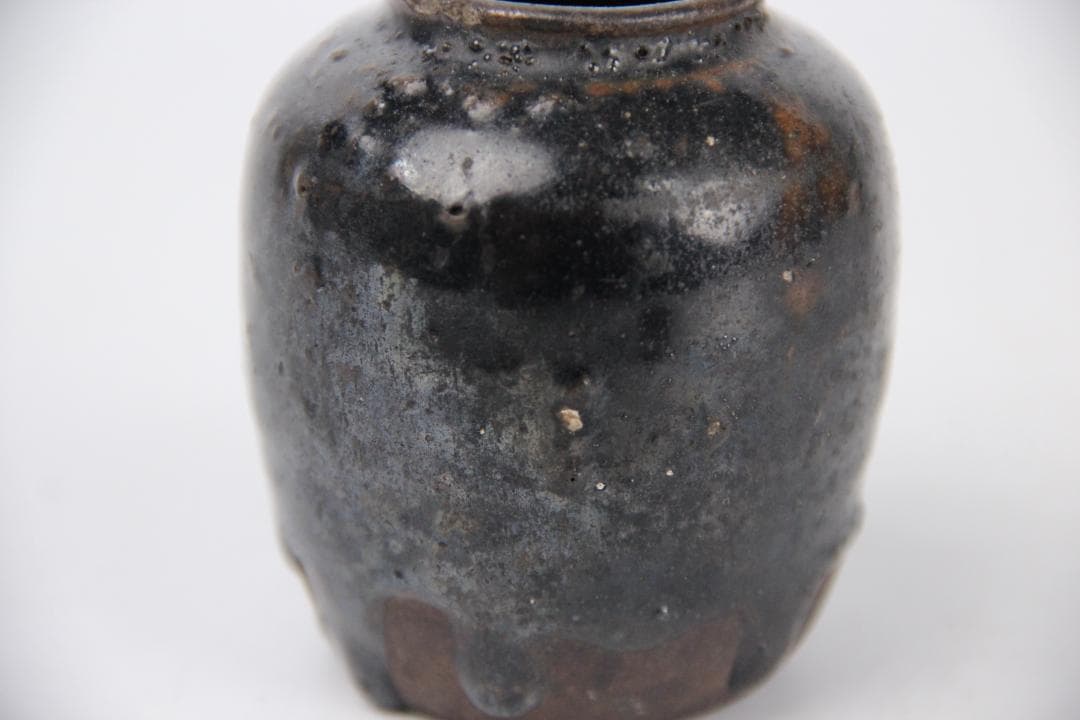 唐物 中国美術 宋代 　茶入　仕覆　箱付 M105