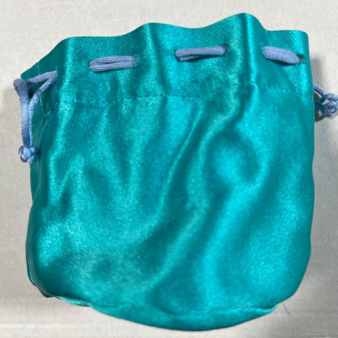 ターコイズ サテン パンプルムースポーチ MHT マリーエレーヌドゥタイヤック