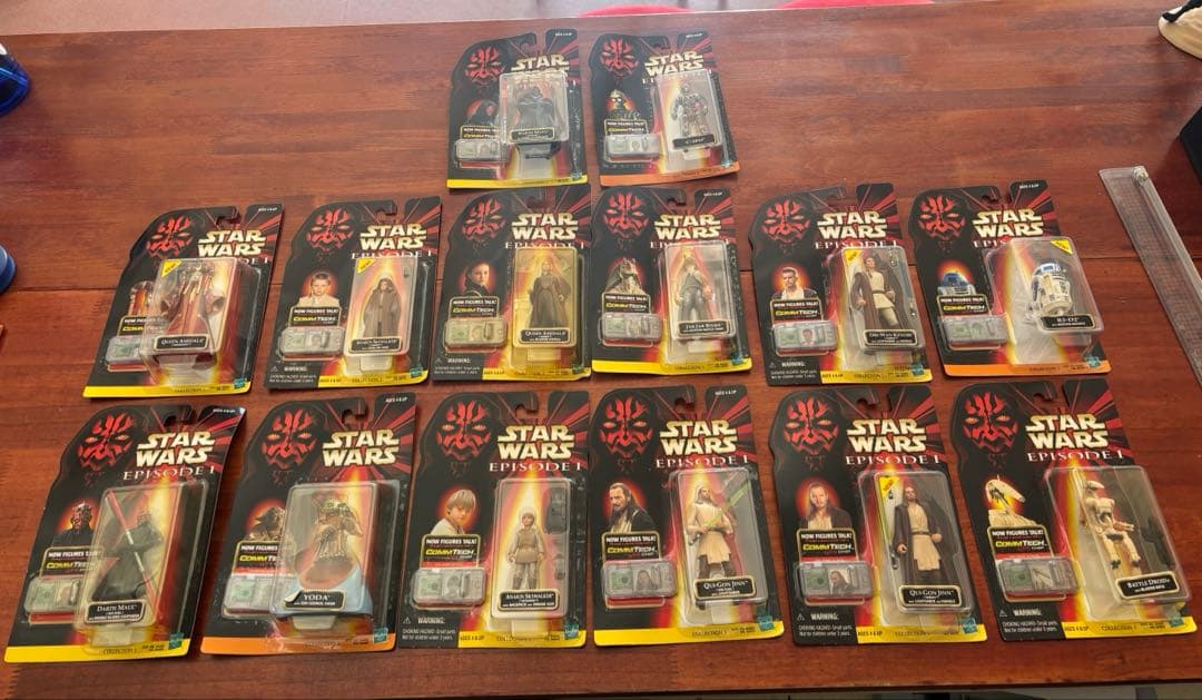 スターウォーズ エピソード1 フィギュアセットCommtech Reader付き