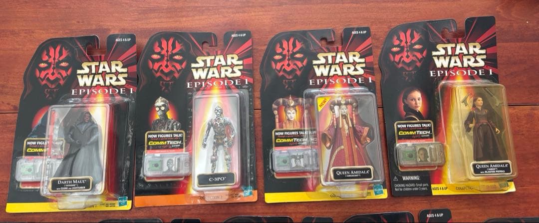 スターウォーズ エピソード1 フィギュアセットCommtech Reader付き