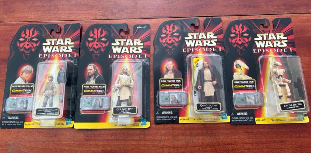 スターウォーズ エピソード1 フィギュアセットCommtech Reader付き