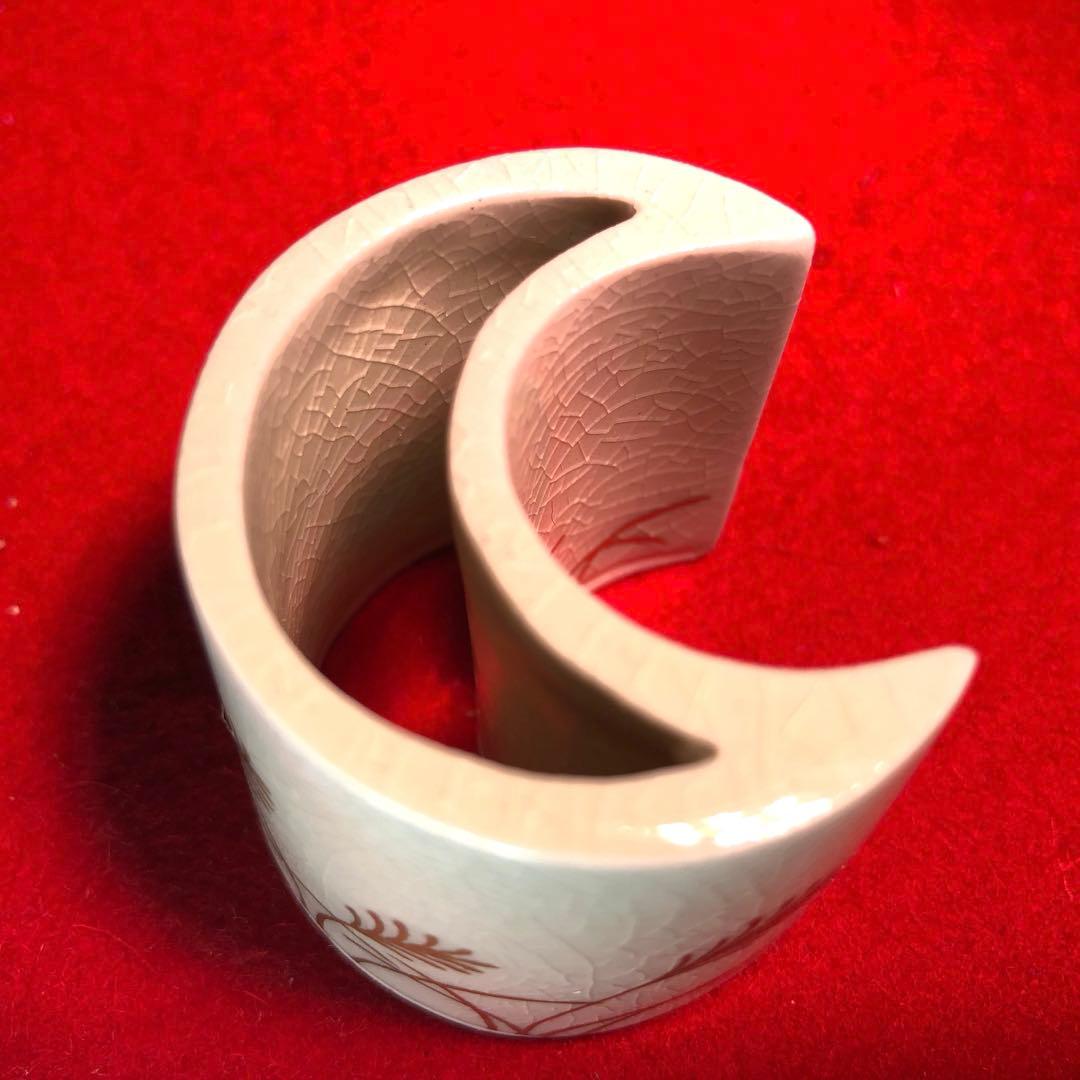 【茶道具】橋本陶正山作　薩摩むさし野蓋置