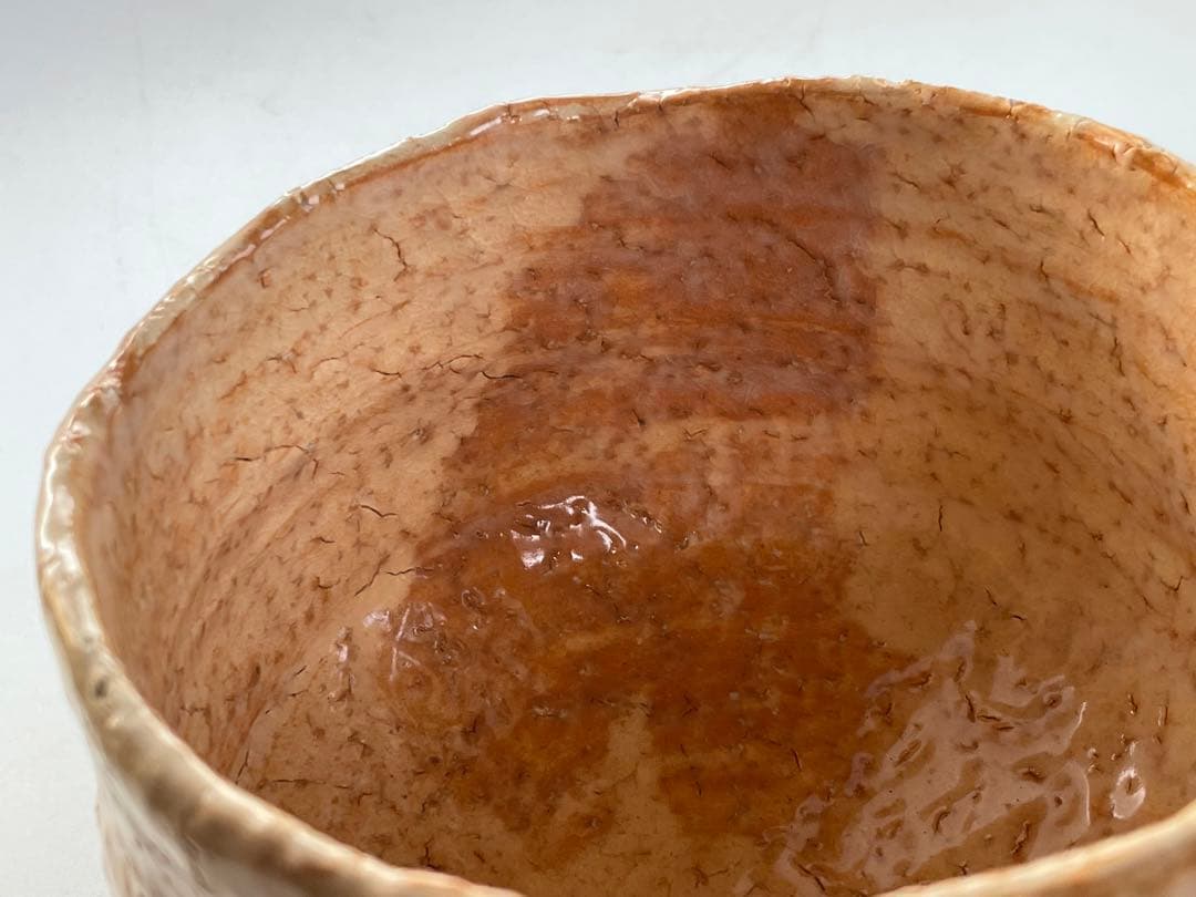 陶芸家　人間国宝　十一代　三輪休雪　萩　茶碗　萩焼　抹茶碗　共箱　三輪壽雪