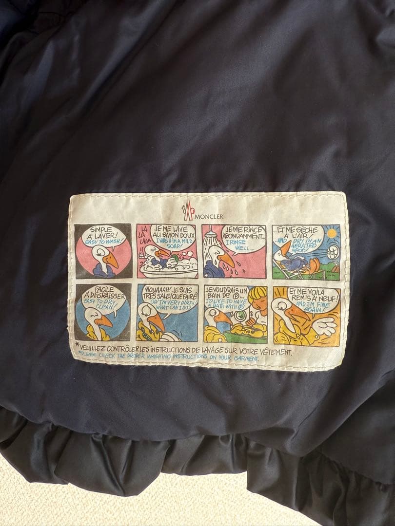 【美品】MONCLER キッズ ダウンジャケット 18-24M ネイビー 女の子