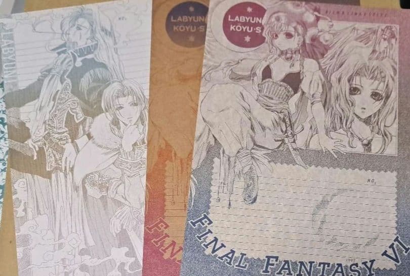 珠黎皐夕 同人便箋63枚↑オウガバトル、FINAL FANTASY