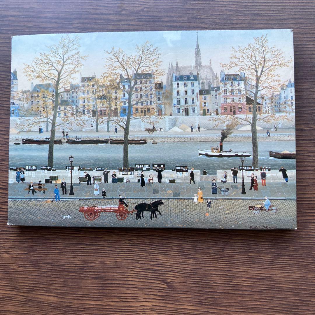 【新品⚫︎未使用】ミッシェル・ドラクロア　フランス製木製壁掛け4枚