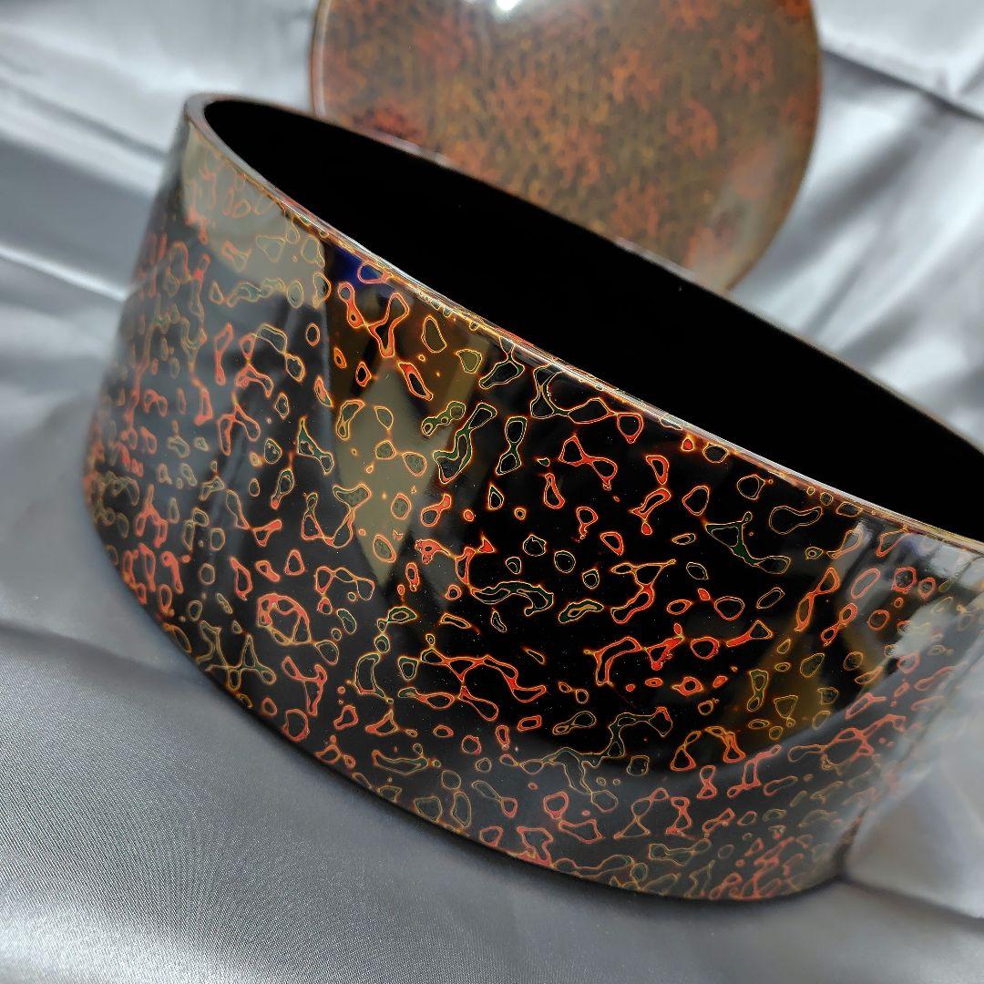 津軽塗　茶櫃　お盆　蓋付き。茶道道具。昭和レトロ。値引不可