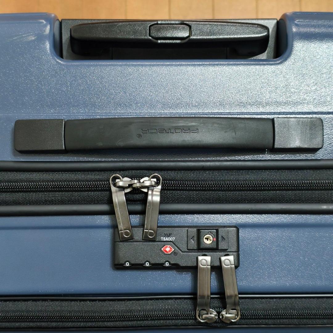 【美品】Proteca ポケットライナー キャリーケース 72L ネイビー