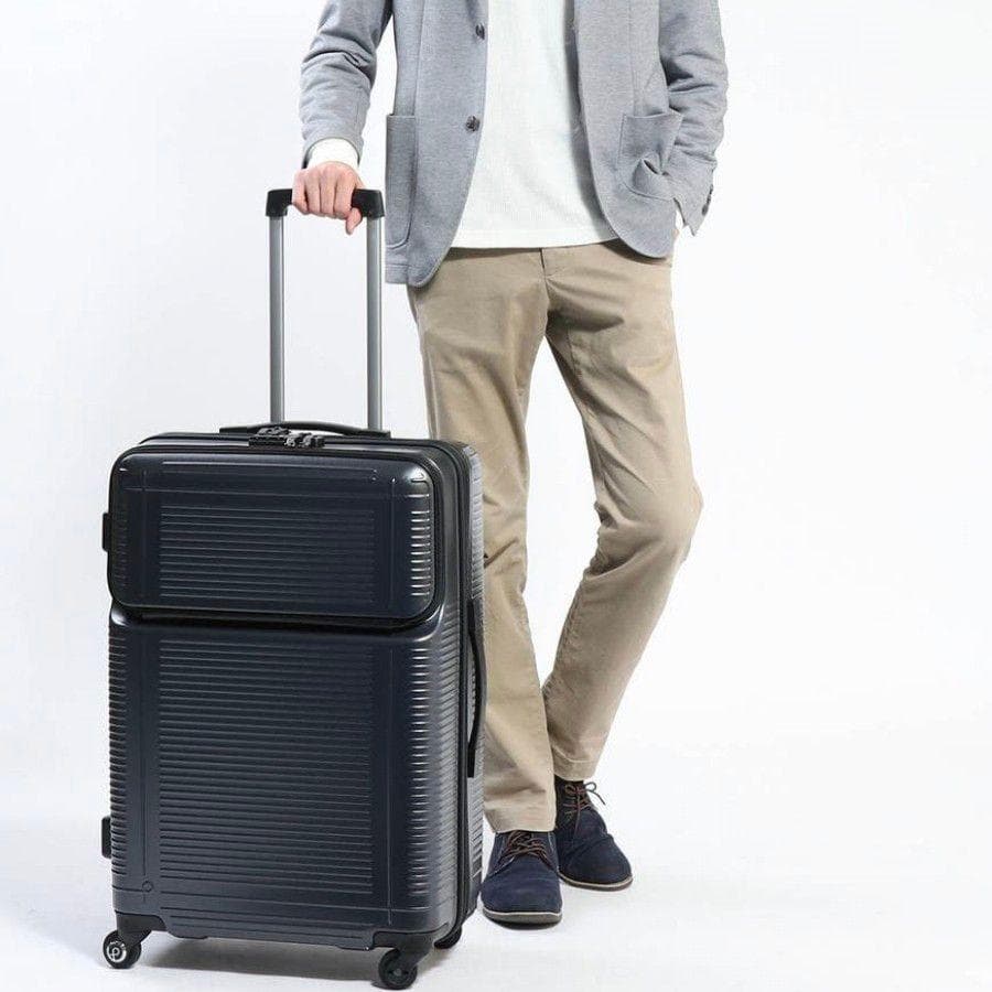 【美品】Proteca ポケットライナー キャリーケース 72L ネイビー