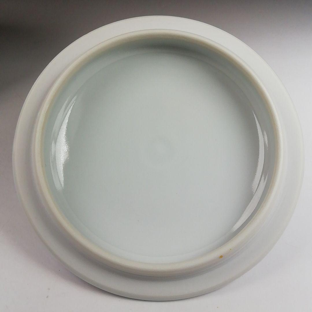 Ｔ８６２　水指　『染付　芋頭』『橋本龍岳 造』　共箱　茶道具